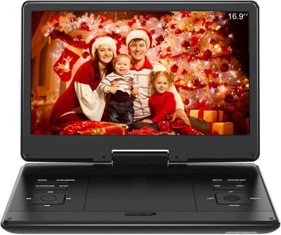 Draagbare DVD Speler - Mobiele DVD Player - Reizen en Kinderen - 270 Graden Draaibaar Scherm