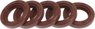 Dubbele Lip Olieafdichting met Roterende Veerstalen Afdichtingsring 17X26X5Mm Rubber FKM voor Hoge Druk - Set van 5 Stuks voor Diverse Toepassingen