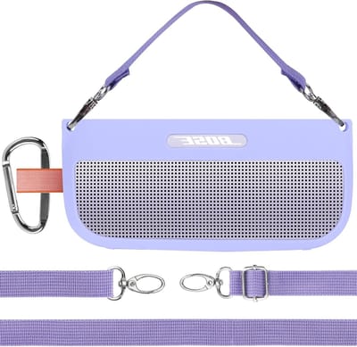 Siliconen hoes voor Bose SoundLink Flex Bluetooth speaker - Draagbare bescherming in paars, schokbestendig en waterdicht