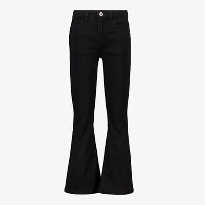 Twoday meisjes flared jeans medium zwart - Maat 92