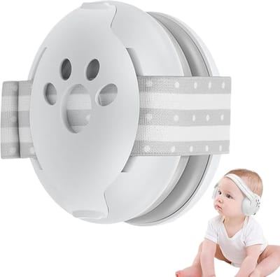 Baby Hoofdtelefoon - Kinder gehoorbescherming - Geluidsreductie - Zachte oorkappen - 9 x 6.5 cm - Zwart