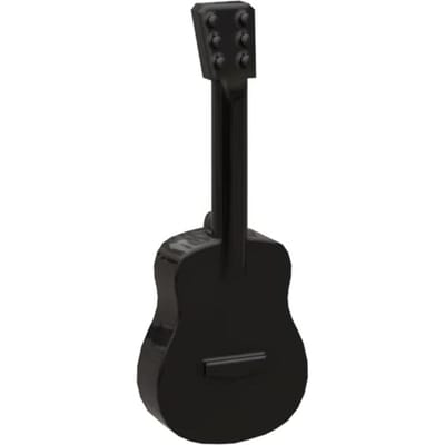 MOC 10 STUKS 25975 Gereedschap Muziekinstrument Gitaar Bouwstenen Handheld Rekwisieten Componentstenen Deeltje Speelgoed Kinder Verjaardagscadeau