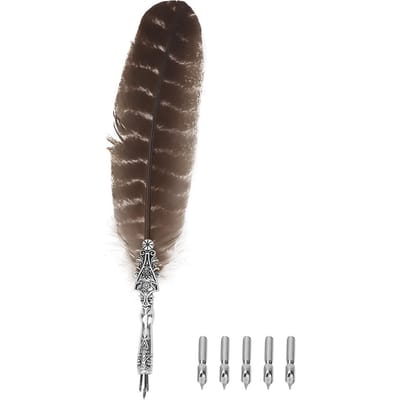 Klassieke Vintage Veer Vulpen Kalligrafieveer Doop Pen Huis Decoratie Cadeau(08#) No. 4