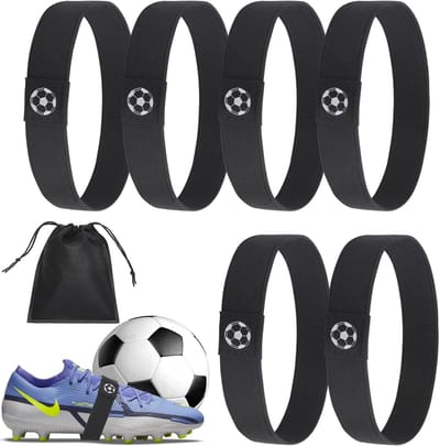 Fixerende Linten voor Voetbalschoenen - 6 Stuks, Ideaal voor Kinderen en Volwassenen, Geschikt voor Triatlon en Kunstgras, Inclusief Opbergtas