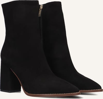 Notre-V 46936 Enkellaarsjes - Enkelboots met rits - Dames - Zwart - Maat 39