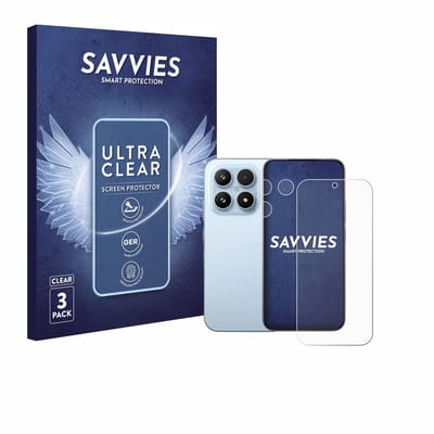 Savvies - Screenprotector voor Xiaomi 17 (Voor+Camera) - Folie Beschermfolie transparant 6 Stuks