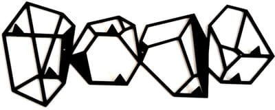 Decorizzly Crystalight - Wandkapstok - Modern - 665 mm - Stalen Constructie
