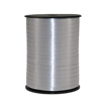 Krullint zilver 5mm x 500meter /Cadeaulint / Sierlint / Verpakkingslint/decoratie/ kado