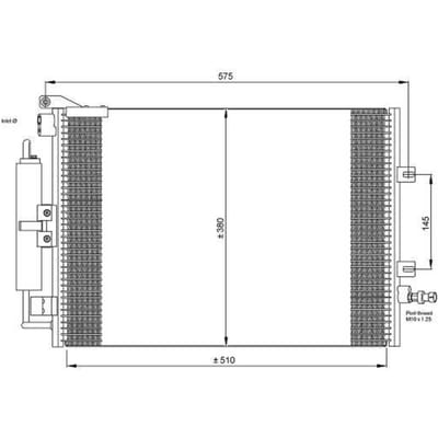 Condensator, airconditioning NRF 35897