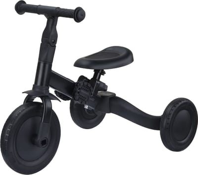 Topmark 4 in1 Driewieler - Loopfiets - Balance Bike - Kaya - Zwart -2025