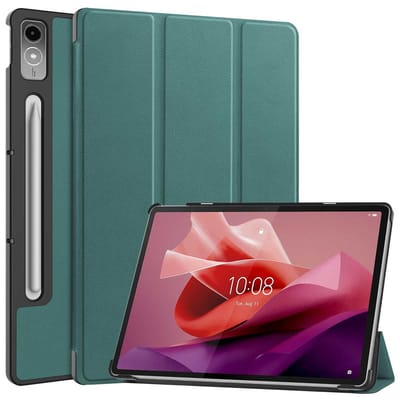 imoshion Tablet Hoes - Geschikt voor Lenovo Tab P12 - Trifold Bookcase - Donkergroen
