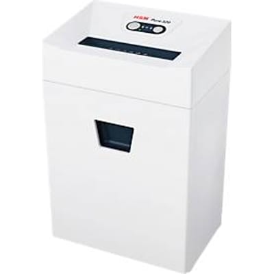 HSM Pure papiervernietiger, veiligheidsniveau P4, snede 3,9 x 30 mm, tot 25 liter, plastic & metaal, wit