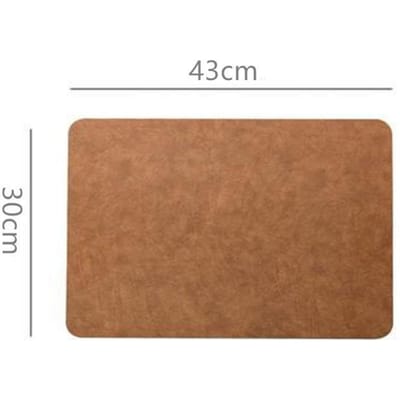 Huiskeuken Hittebestendige Lederen Placemats Café Bar Reiniging Afwasbaar Tafelmat Tafelmatten & Onderzetters