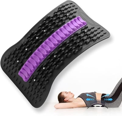 Verstelbare rugstretcher met massagepunten voor thuisgebruik, yoga-accessoires voor ontspanning en houdingcorrectie