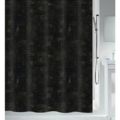 Spirella Douchegordijn Polyester met Anti-Schimmel Technologie – Waterdicht Douchegordijn voor de Badkamer