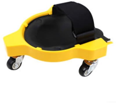 Rollende Kniebeschermer - Mobiele Kniepads - Vloeren Leggen - 360 Graden Mobiliteit - 30x20x9.4 cm - Geel