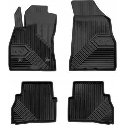 FROGUM No.77 - Automatten Set - FIAT DOBLO II automat - TPE rubber - 3D randbescherming - Duurzaam en geurloos