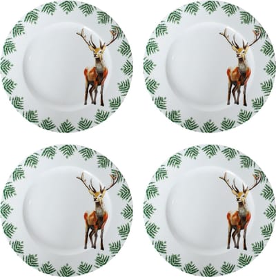 4 x Dinerborden 27 cm Festive Season Hert