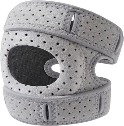 1 Stuk Verstelbare Elleboogbrace - Sport Elleboogband – Brace voor Tenniselleboog, Bursitis, Verstuikingen, Spierscheuren en Blessureherstel - Grijs