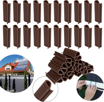 Bevestigings Clips voor Vlechtband, montagemiddelen voor afscherming 4,75 cm, 20 stuks