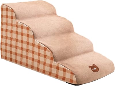 Huisdier Trappen - Honden Ladder - Huisdieren Helpen - Antislip Bodem - Tot 18kg - Grijs