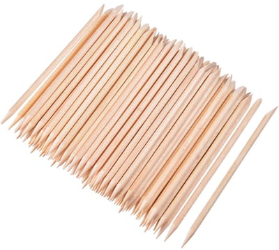 Dailygoods- Nagelcuticle Stick 100 Stuks - Houten Stokjes - Dubbele Uiteinden - Manicure/Pedicure - Lichtgewicht - 11 cm - Manicure Sticks