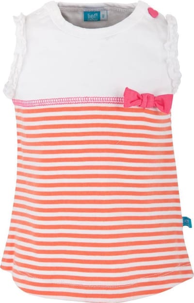 lief! Meisjes T-shirt - Fresh Salmon - Maat 62