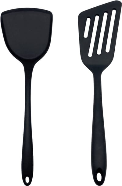 Purepeak Bakspatel & Wokspatel Set 2 Stuks - Bakspaan - Siliconen