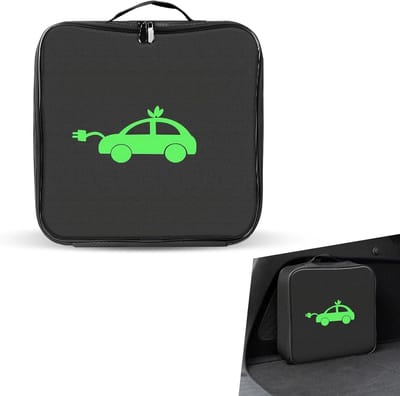 VHV - Laadkabel tas - EV kabel tas - Opbergtas auto - Waterbestendig - Met handvat - Voor elektrische auto - Voor in de kofferbak - 32cm - Zwart