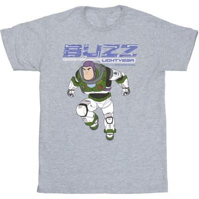 Disney Jongens Lightyear Buzz Sprong naar Actie T-Shirt (Sportgrijs)