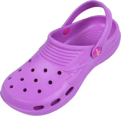 Paarse, extreem lichte en universele slippers voor kinderen - LEMIGO