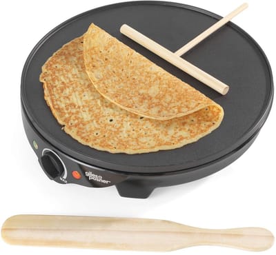 Elektrische Pannenkoekenmaker 30 cm - Voor Traditionele Franse Pannenkoeken en Galettes met Instelbare Temperatuur