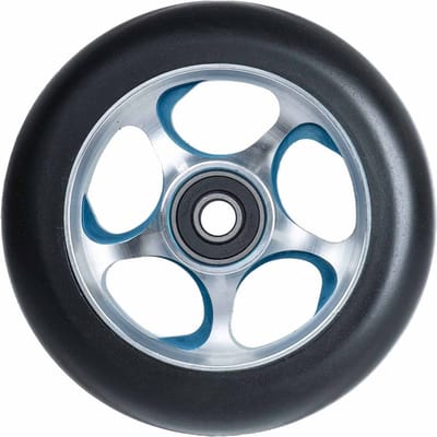 Re Entry Wheel 100mm Blue Silver set van 2 stuks