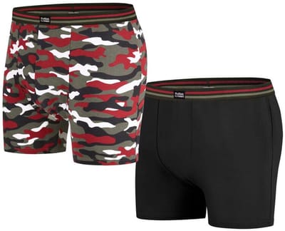 ATLAS FOR MEN - Set van 2 comfortabele stretchboxershorts - Heren - Verkrijgbaar in grote maten - 4XL