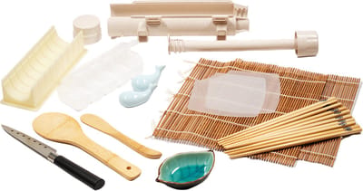 YUGN Sushi Maker Set XXL - Sushi Kit met Bazooka, 2 Sushi Matten en 5 Paar Eetstokjes - Inclusief eBook