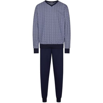 Pastunette - Pyjama - Blue Motion - Katoen - Blauw - Maat S
