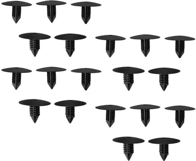 Dailygoods- Autodeurbekleding 20 Stuks - Bevestigingsclips Auto - Kunststofbevestigingen - Universeel - Antislip - Milieuvriendelijk PA66