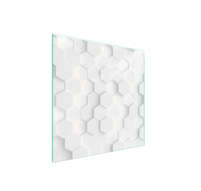 TMK ArtDeko - Glasplaten Beschermhoes - 50x52 cm - Wit - Hittebestendig - Veilig