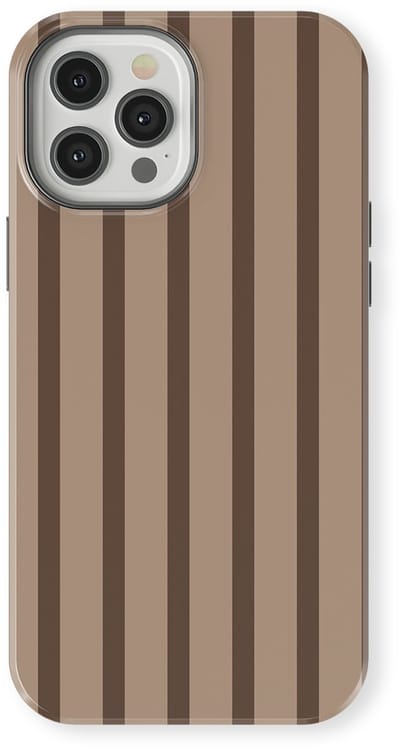 DripCase Gestreept Hoesje geschikt voor iPhone 12 Pro | Backcover met Mag | Stripes Motief | Trendy Case geschikt voor iPhone 12 Pro met Strepen Truffle Touch