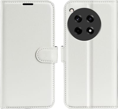 Coverup Book Case - Geschikt voor OnePlus 12R Hoesje - Wit