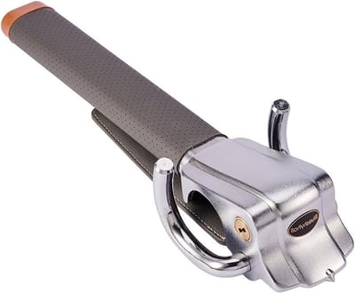 Steering Lock Rod en Anti-Diefstal Sticker voor Auto, Effectieve Beveiliging tegen Autodiefstal met Sleutels en Grijze Afwerking