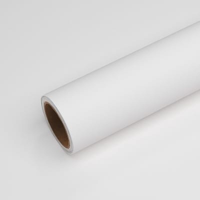 VEELIKE Witte Matt Meubelfolie Zelfklevend 40x300cm Decoratief