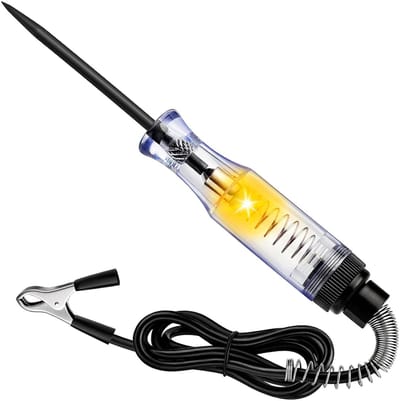 Continuïteitstestlamp met Dual Color, Polarity Indicator en Alligator Clip - Circuit Tester voor 6V-12V-24V Voertuigen zoals Sedan, SUV en RV