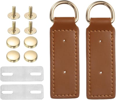 2 Stuks D Ring met Schroeven, Verwijderbare Bevestiging voor Handtas, Portemonnee, DIY Naaien en Accessoires