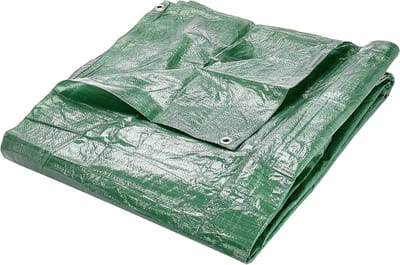 Zeil Met Oogjes - Afdekzeil Waterdicht - Tuin Beschermen - Recyclebaar PE Materiaal - 4 x 5 Meter - Groen
