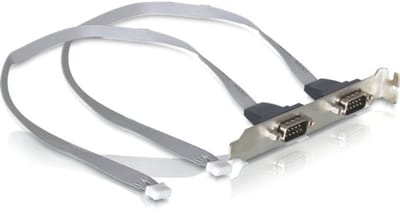 Delock slot bracket 2 x COM port with 2 mm pitch