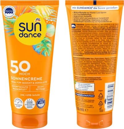 Zonnecrème SPF 50 Hoog - SUNDANCE | 100 ml - Factor 50 Hoog | Ideaal voor Gezicht en Decolleté - Niet Vet