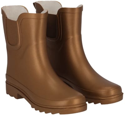 Bronze Metallic damesregenlaars Chelsea Rubber van XQ 38