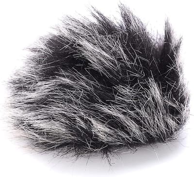 Microfoonhoes - Harige windkap - Helder geluid - Windruis reductie - Mini formaat - Zwart