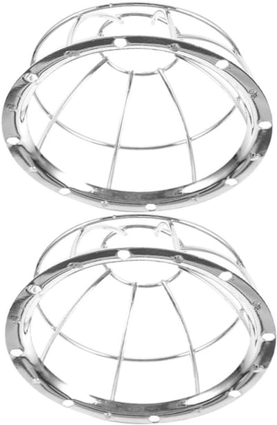 Detector Beschermhoes - Rookmelder Cover - Veiligheid Verhoging - Roestvrij Staal - 13.2 cm - Zilver